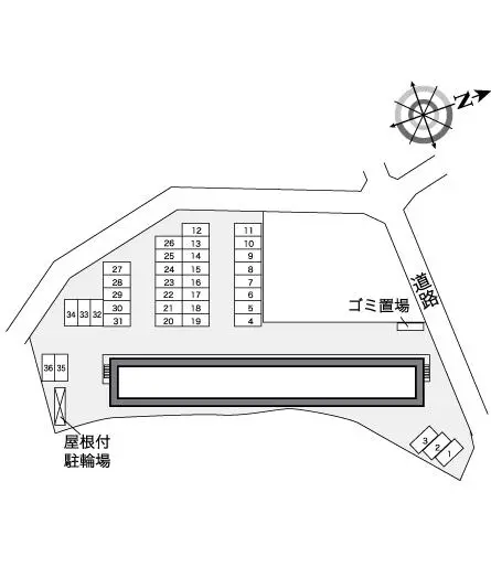 ★手数料０円★筑紫野市杉塚２丁目　月極駐車場（LP）